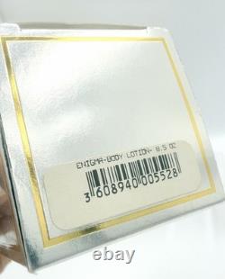 Lotion pour le corps parfumée Enigma Alexandra De Markoff 8 oz, extrêmement rare, neuve dans sa boîte