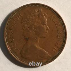 MONNAIE DE 2 PENCE NEUVE TRÈS RARE À COLLECTIONNER