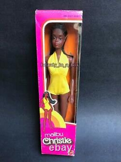 Malibu Christie Barbie Doll 1975 No. 7745 African American Aa Extrêmement Rare