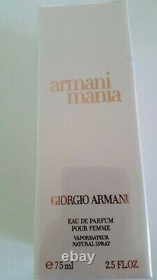 Manie Armane 75ml Eau De Parfum Brand New Factory Sealed Genuine Extremely Rare