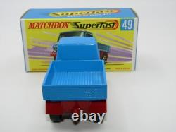Matchbox Superfast N° 49 Unimog Extrêmement RARE Boîte SANS NEUF MIB