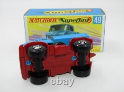Matchbox Superfast N° 49 Unimog Extrêmement RARE Boîte SANS NEUF MIB