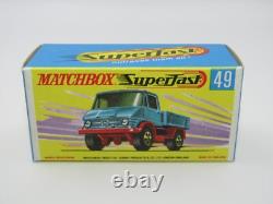 Matchbox Superfast N° 49 Unimog Extrêmement RARE Boîte SANS NEUF MIB