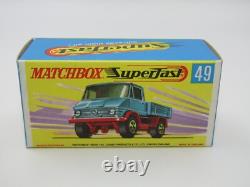 Matchbox Superfast N° 49 Unimog Extrêmement RARE Boîte SANS NEUF MIB