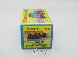 Matchbox Superfast N° 49 Unimog Extrêmement RARE Boîte SANS NEUF MIB