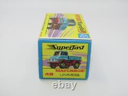 Matchbox Superfast N° 49 Unimog Extrêmement RARE Boîte SANS NEUF MIB