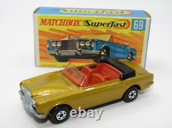 Matchbox Superfast N° 69 Rolls Royce SS Extrêmement RARE Boîte SANS NEUF VNMIB