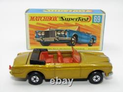Matchbox Superfast N° 69 Rolls Royce SS Extrêmement RARE Boîte SANS NEUF VNMIB