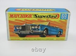 Matchbox Superfast N° 69 Rolls Royce SS Extrêmement RARE Boîte SANS NEUF VNMIB