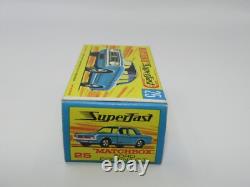 Matchbox Superfast No 25 Ford Cortina EXTREMEMENT Rare Boîte SANS NEUF VNMIB