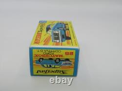 Matchbox Superfast No 25 Ford Cortina EXTREMEMENT Rare Boîte SANS NEUF VNMIB
