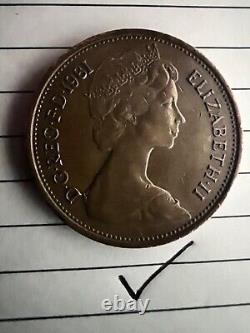 Monnaie 1 penny et 1p Nouveau penny de 1971 extrêmement rare