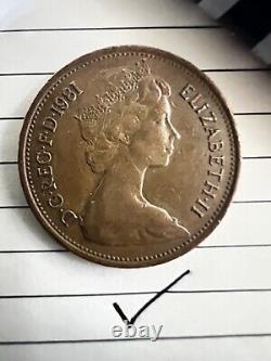 Monnaie 1 penny et 1p Nouveau penny de 1971 extrêmement rare