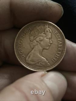 Monnaie britannique de 2 pence 'New Pence' de 1971 extrêmement rare