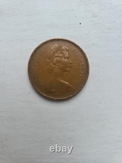 Monnaie britannique de 2P 'Nouveau Pence' de 1971 extrêmement rare