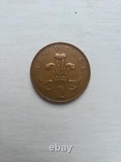 Monnaie britannique de 2P 'Nouveau Pence' de 1971 extrêmement rare