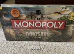 Monopoly Édition Dinosaure 2010 Rare Neuf Scellé en Usine Extrêmement Rare