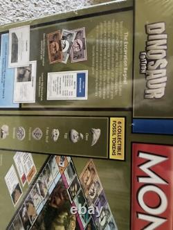 Monopoly Édition Dinosaure 2010 Rare Neuf Scellé en Usine Extrêmement Rare