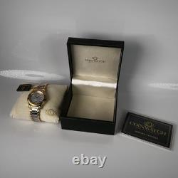 Montre pour homme en pièce de monnaie extrêmement rare 1956 Royaume-Uni Deux Shillings Fabriquée en Suisse