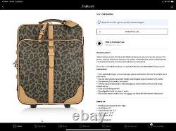 Mulberry Black & Birds Nest Leopard Travel Suitcase Trolley Extremely Rare Nouveau