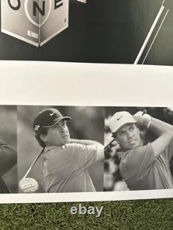 NIKE TIGER WOODS Affiche de Publicité Officielle de Pro Shop NOUVEAU. Extrêmement Rare