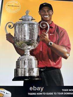 NIKE TIGER WOODS Affiche de publicité de la boutique officielle des professionnels NOUVELLE. Extrêmement rare