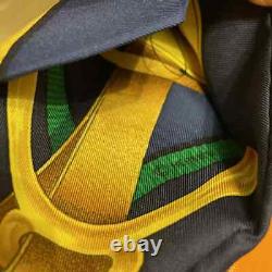 NOUVEAU Foulard Cravate Authentique Hermes Imprimé Grand Manège EXTREMEMENT RARE Années 90