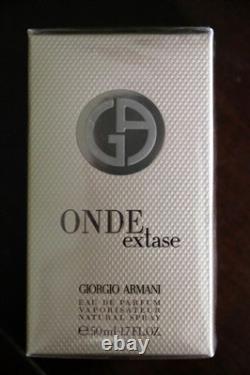 Neuf et scellé Giorgio Armani ONDE Extase EDP 50 ml extrêmement rare, discontinué