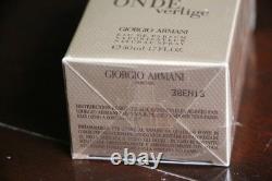 Neuf et scellé Giorgio Armani ONDE Vertige EDP 50 ml extrêmement rare, discontinué