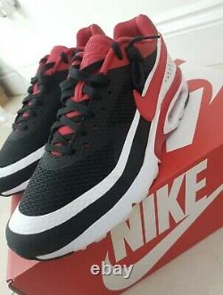 Nike Air Max Bw Ultra Se Taille 9 Royaume-uni Extrêmement Rare Université Black Red/white