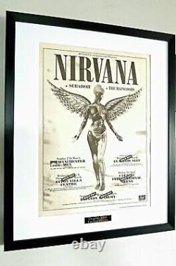 Nirvana Encadré ORIGINAL NME 1994 - Extrêmement RARE - Encadré de Luxe - Kurt Cobain