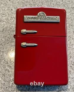 Nouveau 03 Briquet ZIPPO Extrêmement Rare ZIPPO Rétro Réfrigérateur/Congélateur Rouge vif