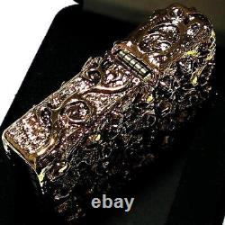 Nouveau Briquet Zippo Armor doré avec étui en métal de réservoir de char et motif de crâne extrêmement rare du Japon.