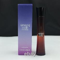 Nouveau Giorgio Armani Code Cashmere 75ml Eau De Parfum Spray (extrêmement Rare)