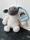 Nouveau Jellycat Extr&ecirc;mement Rare Petit Agneau Bashful &agrave; Visage Gris, Peluche Douce De 6 Pouces Retir&eacute;e Du March&eacute;