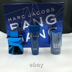 Nouveau Marc Jacobs Bang Bang Ensemble Cadeau Pour Hommes (extrêmement Rare)