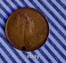 Nouveau Penny britannique 2P de 1975, pièce de 2 pence extrêmement rare