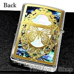Nouveau briquet Zippo Armor Butterfly Shell Combination extrêmement rare du Japon