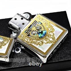 Nouveau briquet Zippo Armor Butterfly Shell Combination extrêmement rare du Japon