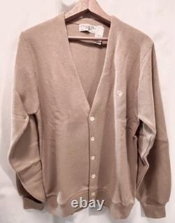 Nouveau cardigan en laine tan Christian Dior Monsieur vintage pour homme M extrêmement RARE