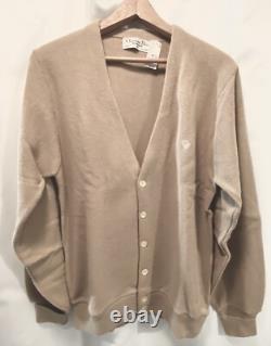 Nouveau cardigan en laine tan Christian Dior Monsieur vintage pour homme M extrêmement RARE