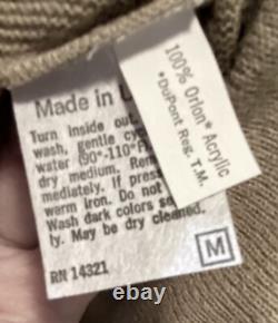 Nouveau cardigan en laine tan Christian Dior Monsieur vintage pour homme M extrêmement RARE