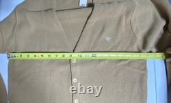 Nouveau cardigan en laine tan Christian Dior Monsieur vintage pour homme M extrêmement RARE