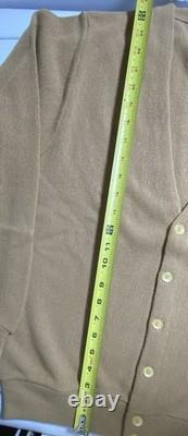 Nouveau cardigan en laine tan Christian Dior Monsieur vintage pour homme M extrêmement RARE