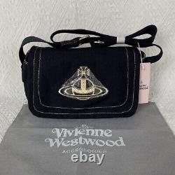 Nouveau sac à bandoulière Vivienne Westwood Edgewear couleur noire extrêmement rare Japon FS