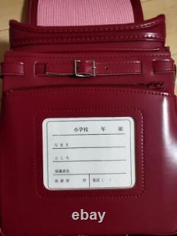 Nouveau sac d'école de mode pour enfants en clarino Randoseru Rouge extrêmement rare au Japon