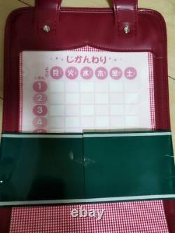 Nouveau sac d'école de mode pour enfants en clarino Randoseru Rouge extrêmement rare au Japon