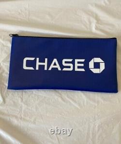 Nouveau sac de dépôt authentique de la CHASE BANK! 3 stylos Chase inclus! Extrêmement rare