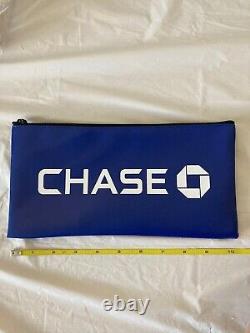 Nouveau sac de dépôt authentique de la CHASE BANK! 3 stylos Chase inclus! Extrêmement rare