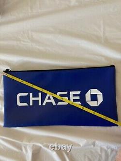 Nouveau sac de dépôt authentique de la CHASE BANK! 3 stylos Chase inclus! Extrêmement rare